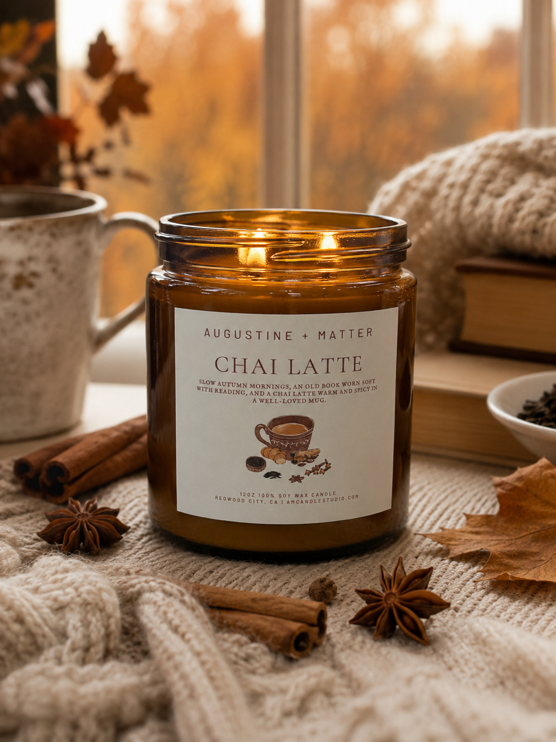 Chai Latte - 12oz Soy Candle