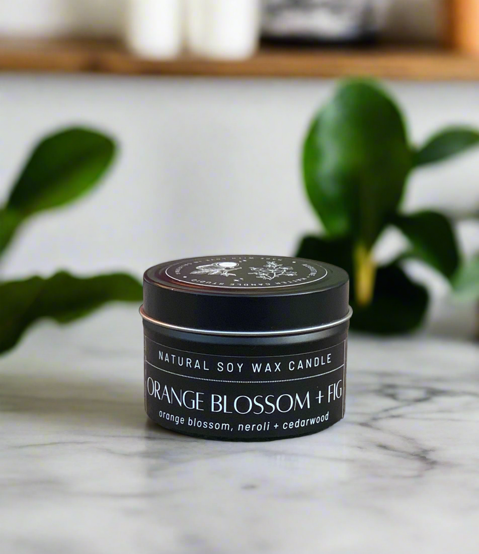 Orange Blossom + Fig - 4oz Soy Candle