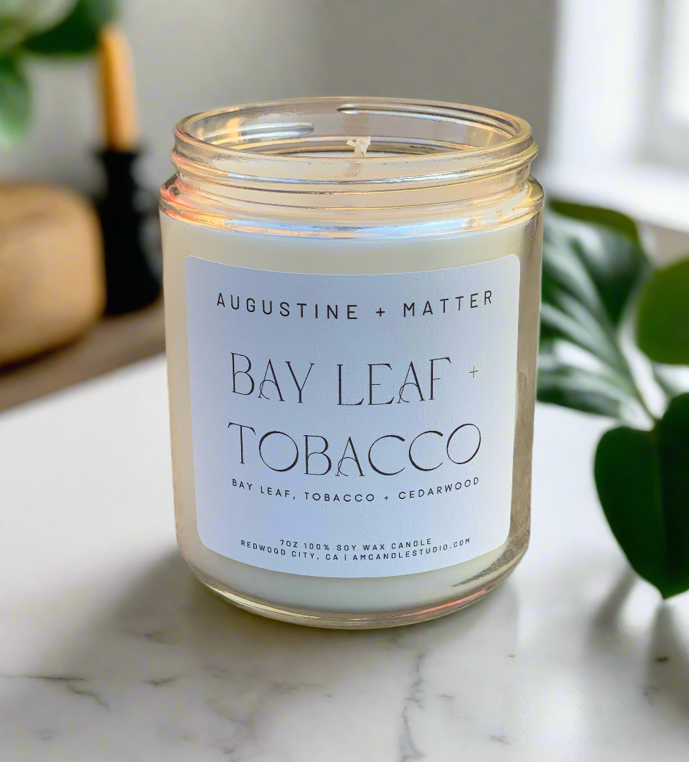 Bay Leaf + Tobacco - 7oz Soy Candle
