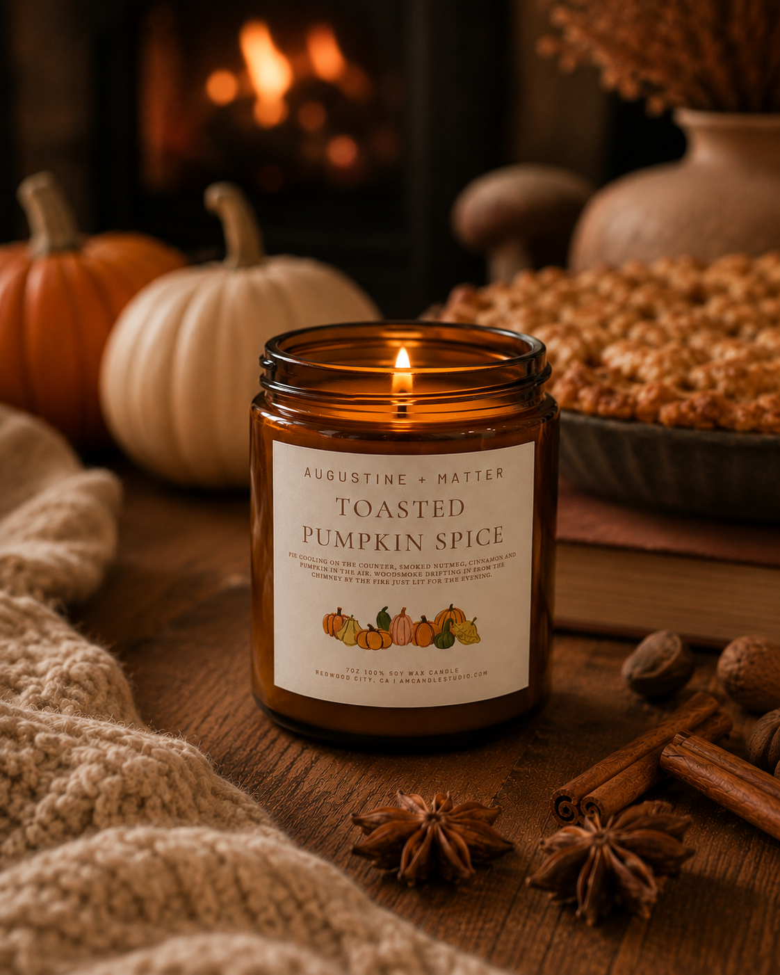Toasted Pumpkin Spice - 7oz Soy Candle