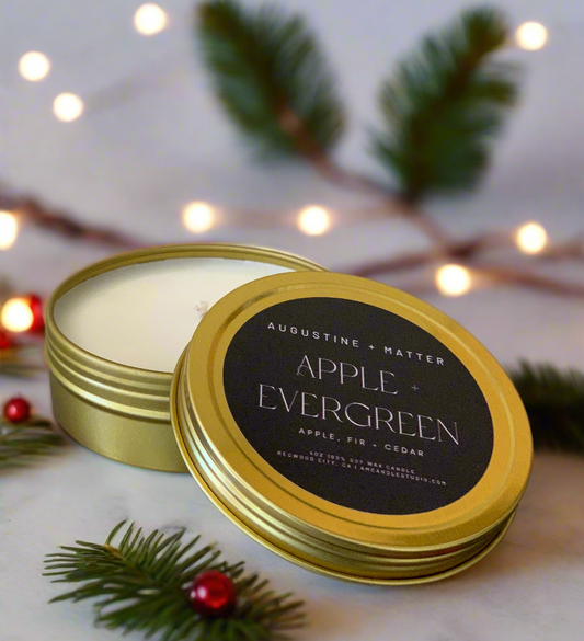 Apple + Evergreen - 4oz Soy Candle