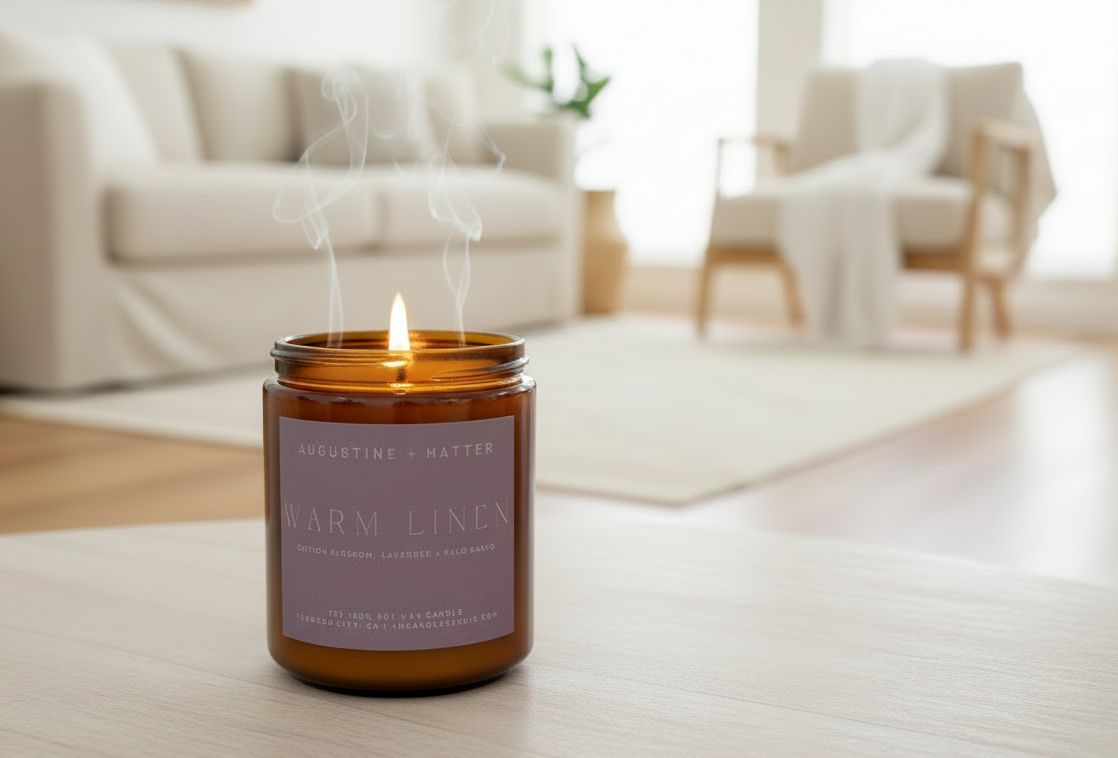 Warm Linen - 7oz Soy Candle