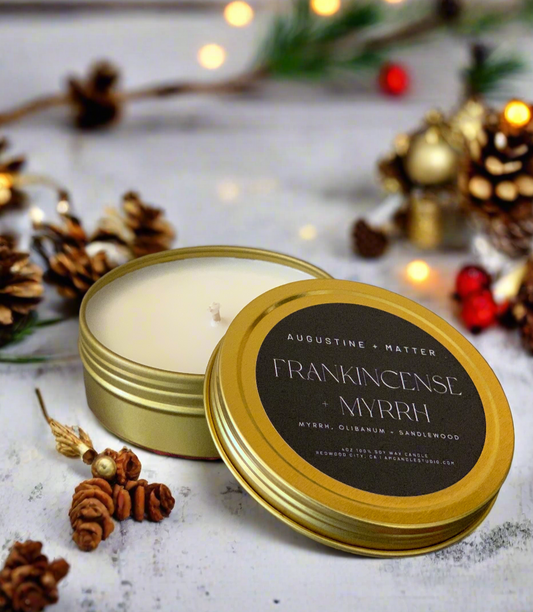 Frankincense + Myrrh - 4oz Soy Candle