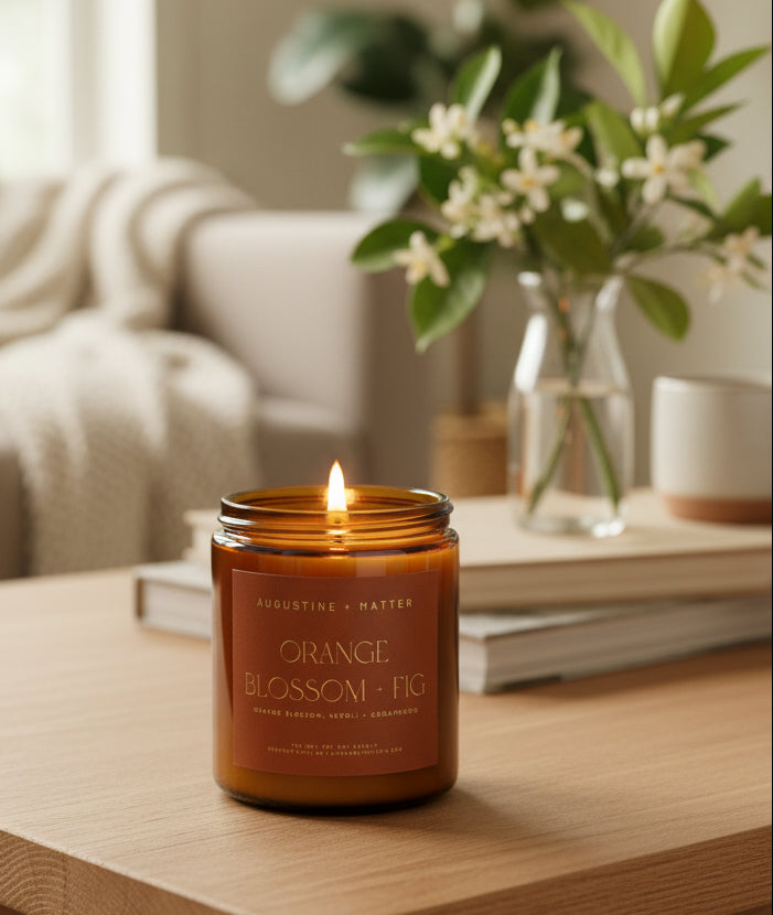 Orange Blossom + Fig - 7oz Soy Candle