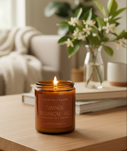 Orange Blossom + Fig - 7oz Soy Candle