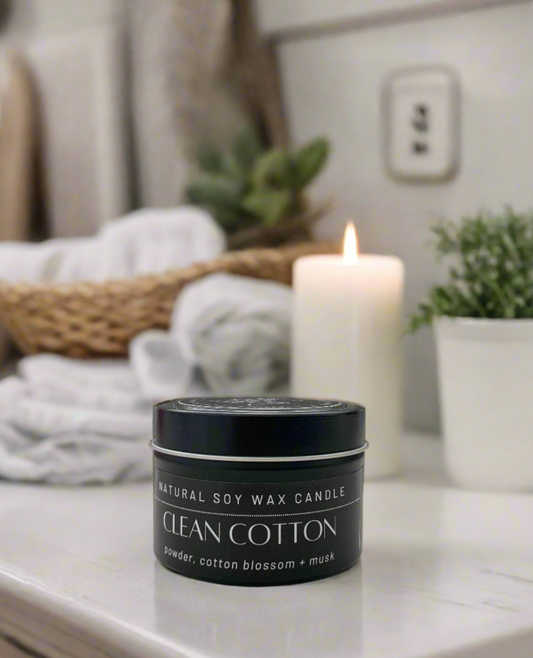 Clean Cotton - 4oz Soy Candle